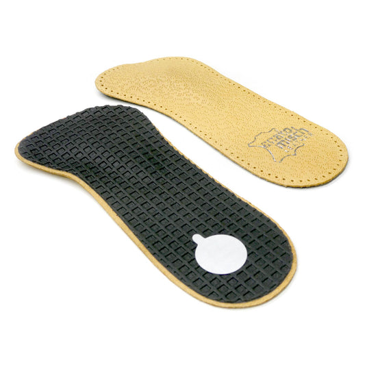 Anatomisch 3/4 length leather insole with T-Met pad