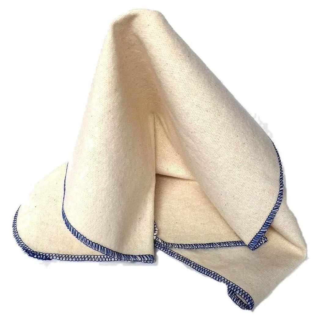 Saphir Beaute du Cuir Made in France 3 Pieces Polishing Cloths White