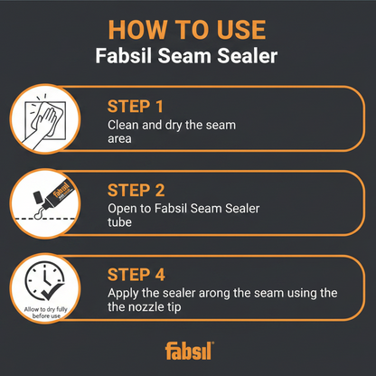 Fabsil Seam Sealer 30ml - Waterproof Seam Sealant & Tear Repair