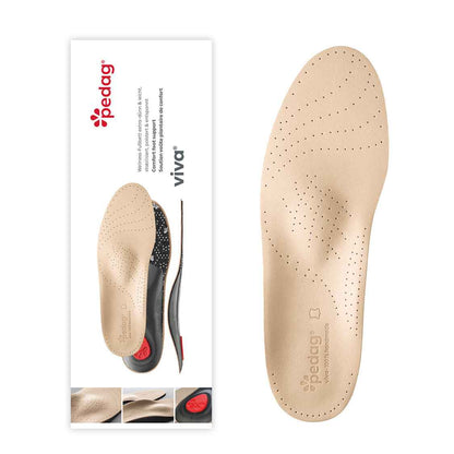Pedag Viva Extra Thin & Lightweight Leather Orthotic Insoles