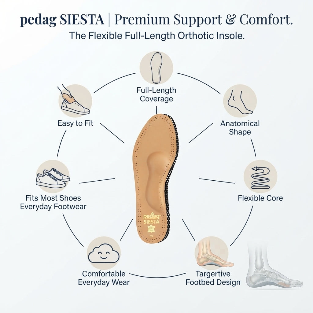 Pedag Siesta Orthotic Insole Full Length Flexible