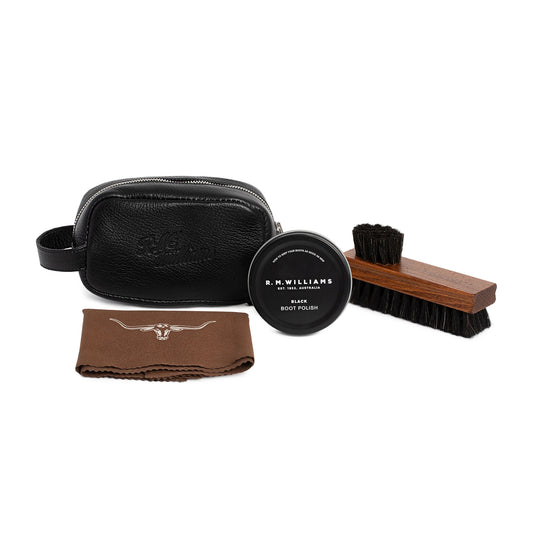 R.M.Williams Mini Travel Care Kit Leather Bag