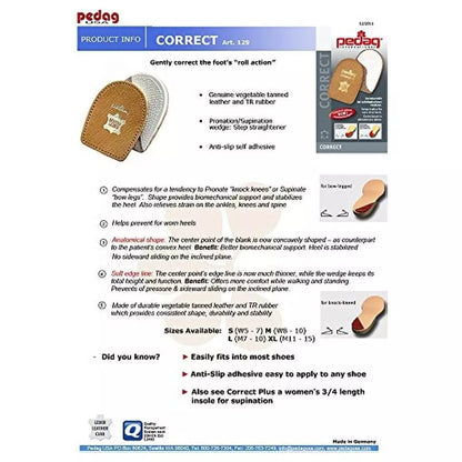 Pedag Correct Step Straigtener, Tan Leather