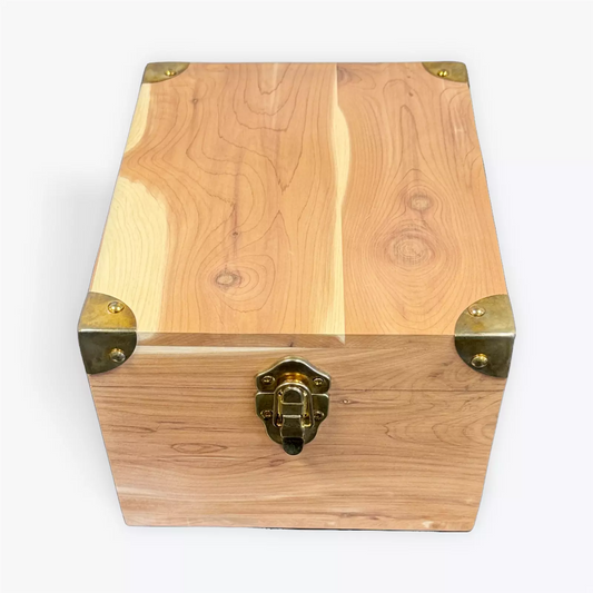 Cedar Wood Valet Box with Brass Edge