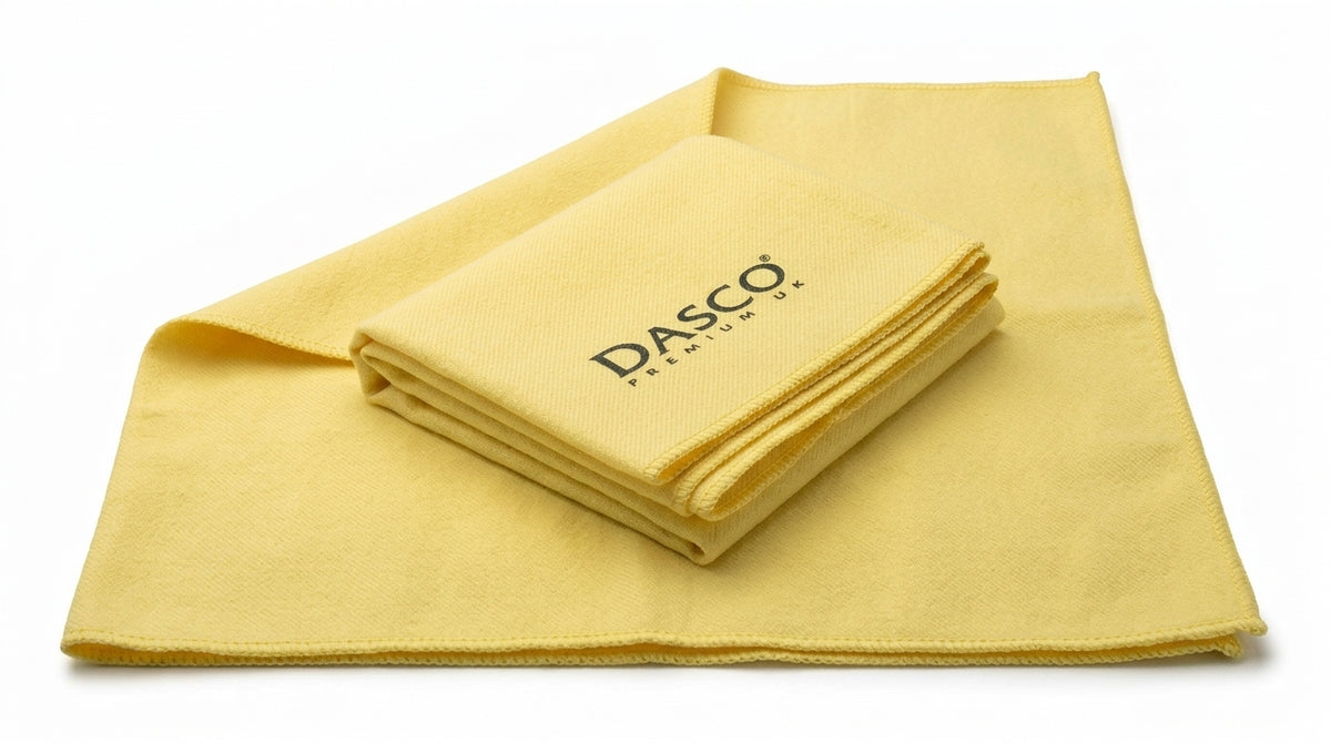 Dasco Large Polish Cloth Yellow 38cm x 40cm - High-Quality Cotton