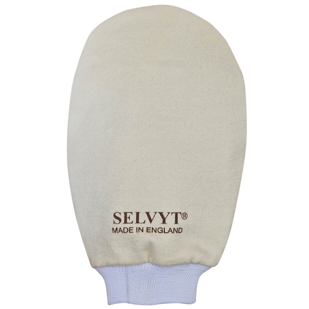 Selvyt SR Cream Cotton Polishing Mitt with Lining for Shoes & Leather