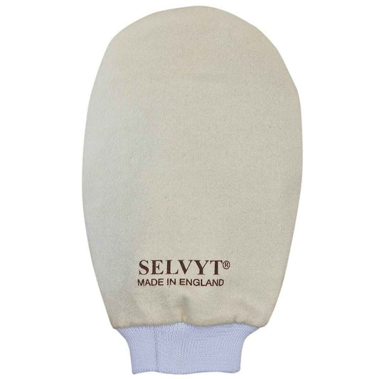 Selvyt SR Cream Cotton Polishing Mitt with Lining for Shoes & Leather