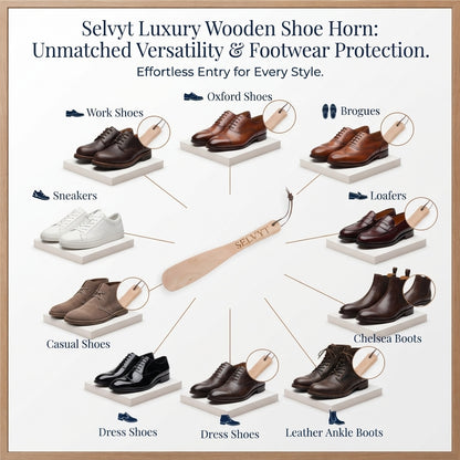 Selvyt Luxury Wooden Shoe Horn