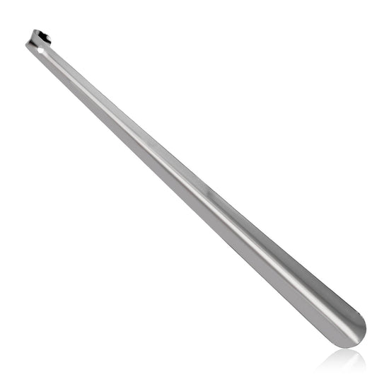 Silver metal rod on a white background