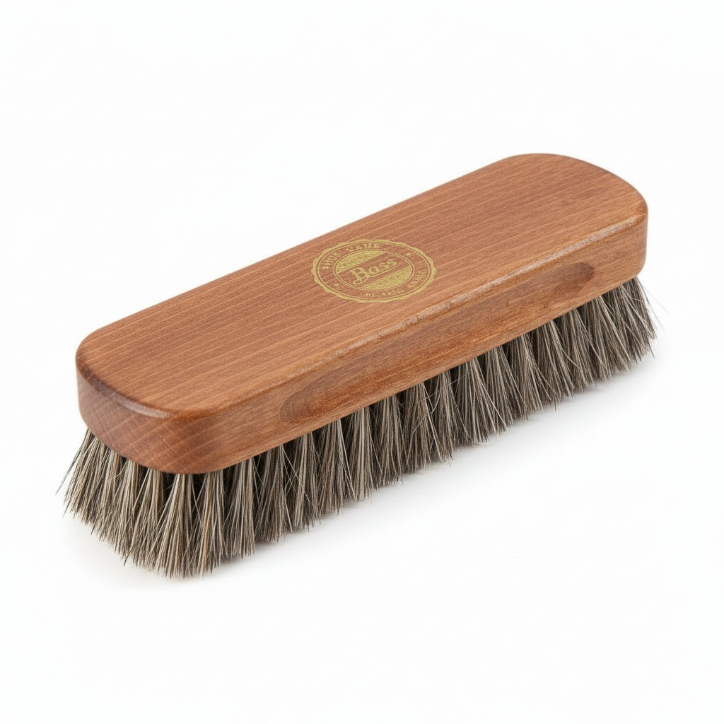 G.H. Bass Beechwood Horsehair Buffing & Applicator Brush Set